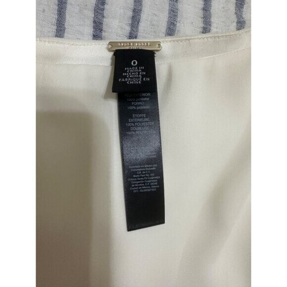 3 for $15 Black Label by Chico, Off-Shoulder White Chiffon Blouse, Chico SZ 0 - Picture 8 of 9